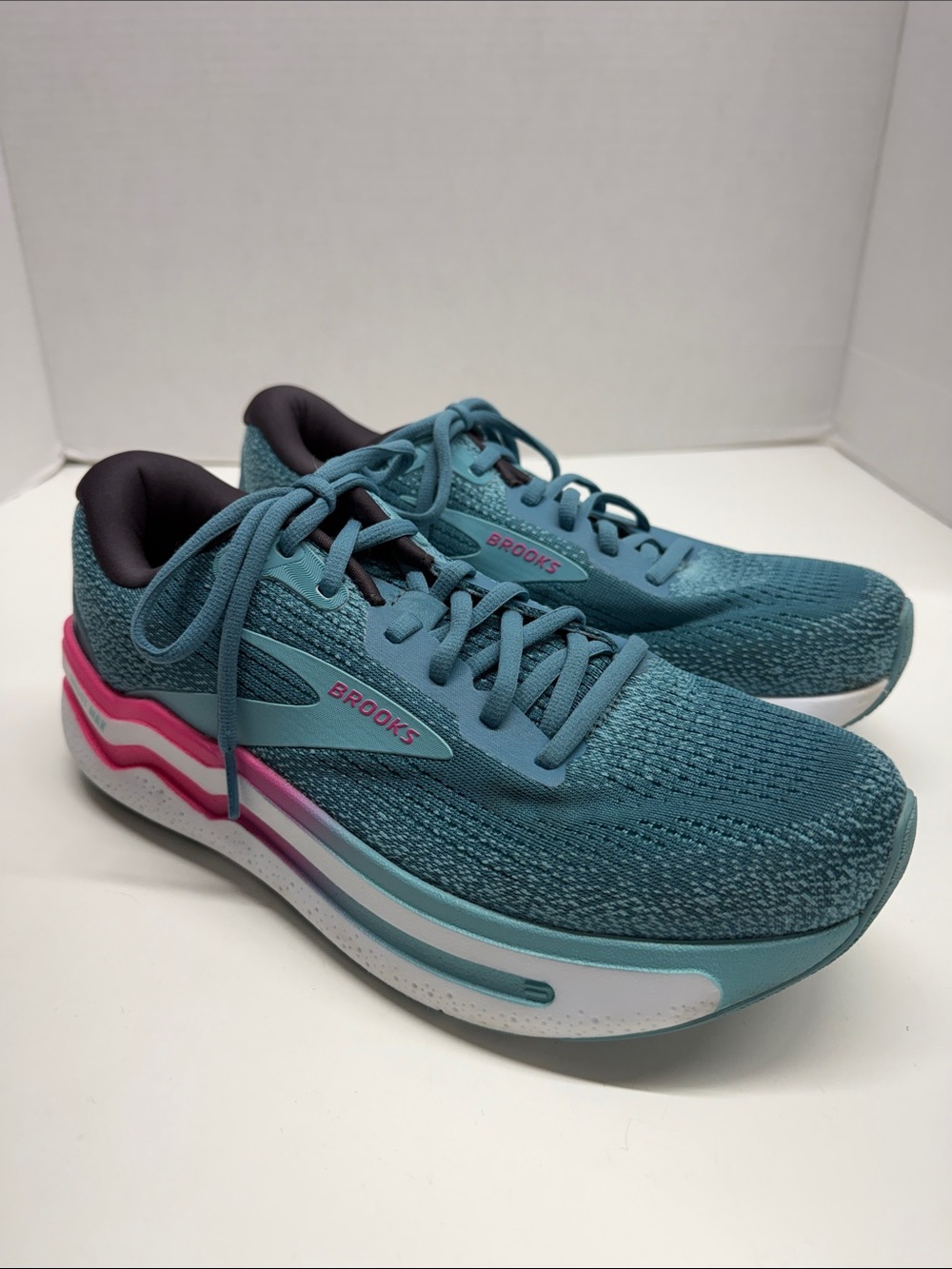 Brooks Ghost Max 2 Sneakers Running Lace Up Athletic Shoes Blue Women’s Size 9.5 - Picture 4 of 11